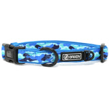 the blue camo dog collar - BRIXEN